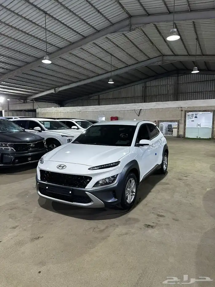 هيونداي كونا ابيض 2021 بنزين بطاقة جمركية وارد كوريا 3