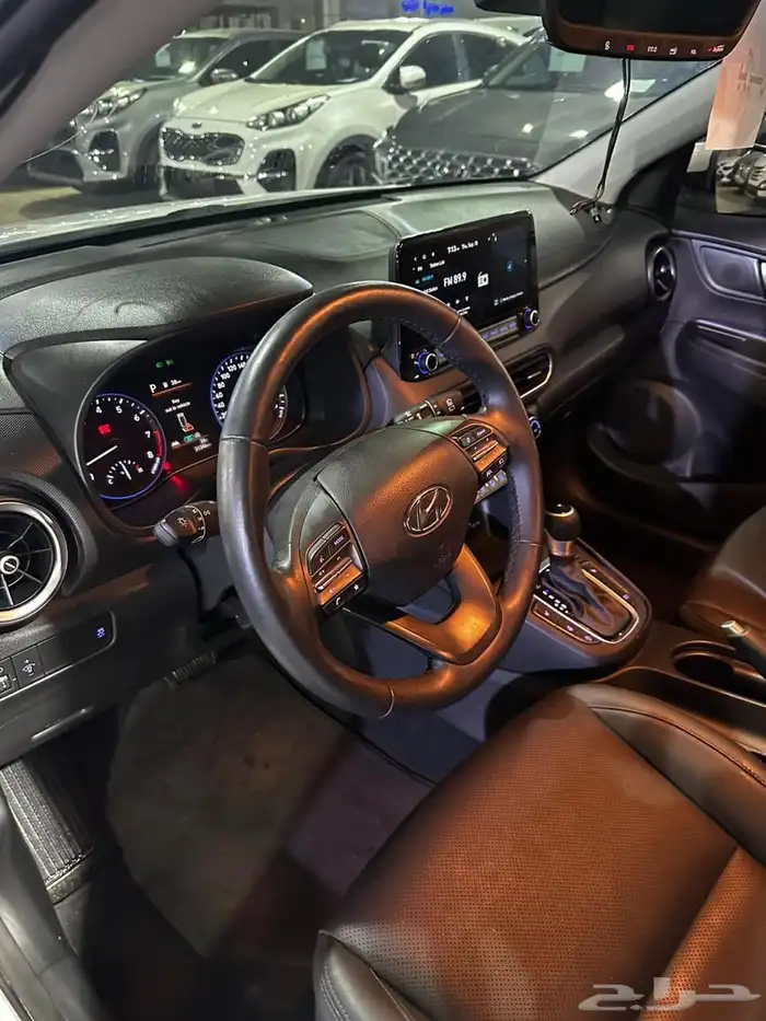 هيونداي كونا ابيض 2021 بنزين بطاقة جمركية وارد كوريا 6