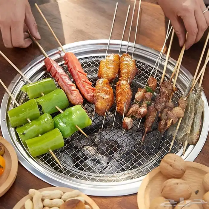 طاولة الشواء الخشبية 6