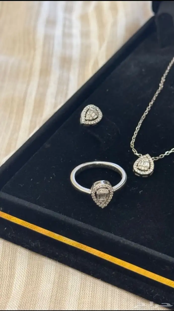 طقم فضة جديد عيار 925 مع كرت الضمان 1