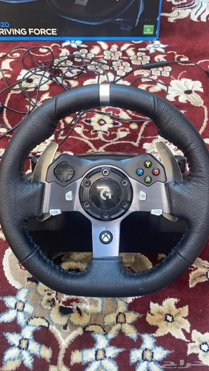 طارة Logitech G920 تشتغل على الاكس بوكس (مع الكرتون) 5