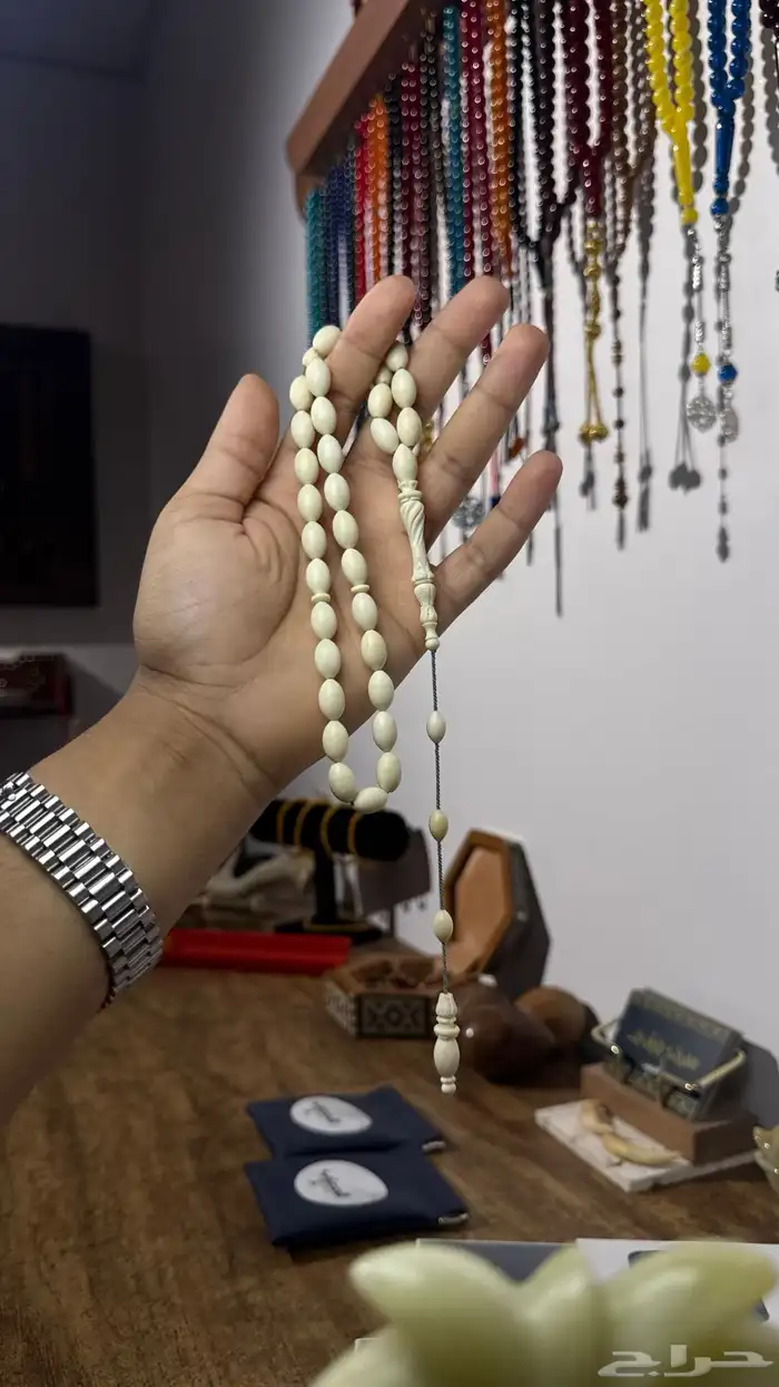 مسباح عاج طبيعي 300 8