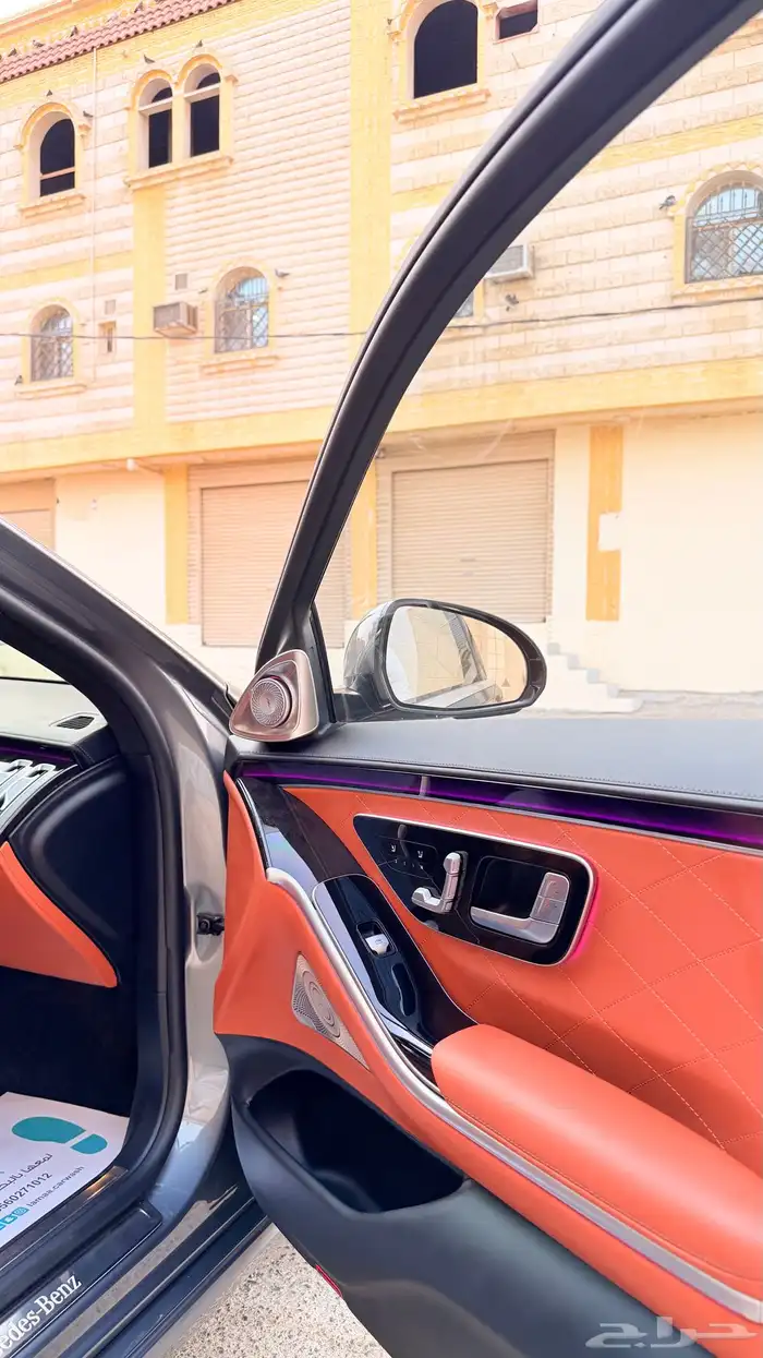 مرسيدس S580L 2021 ( بنزين 8V ) بحالة الوكالة 23