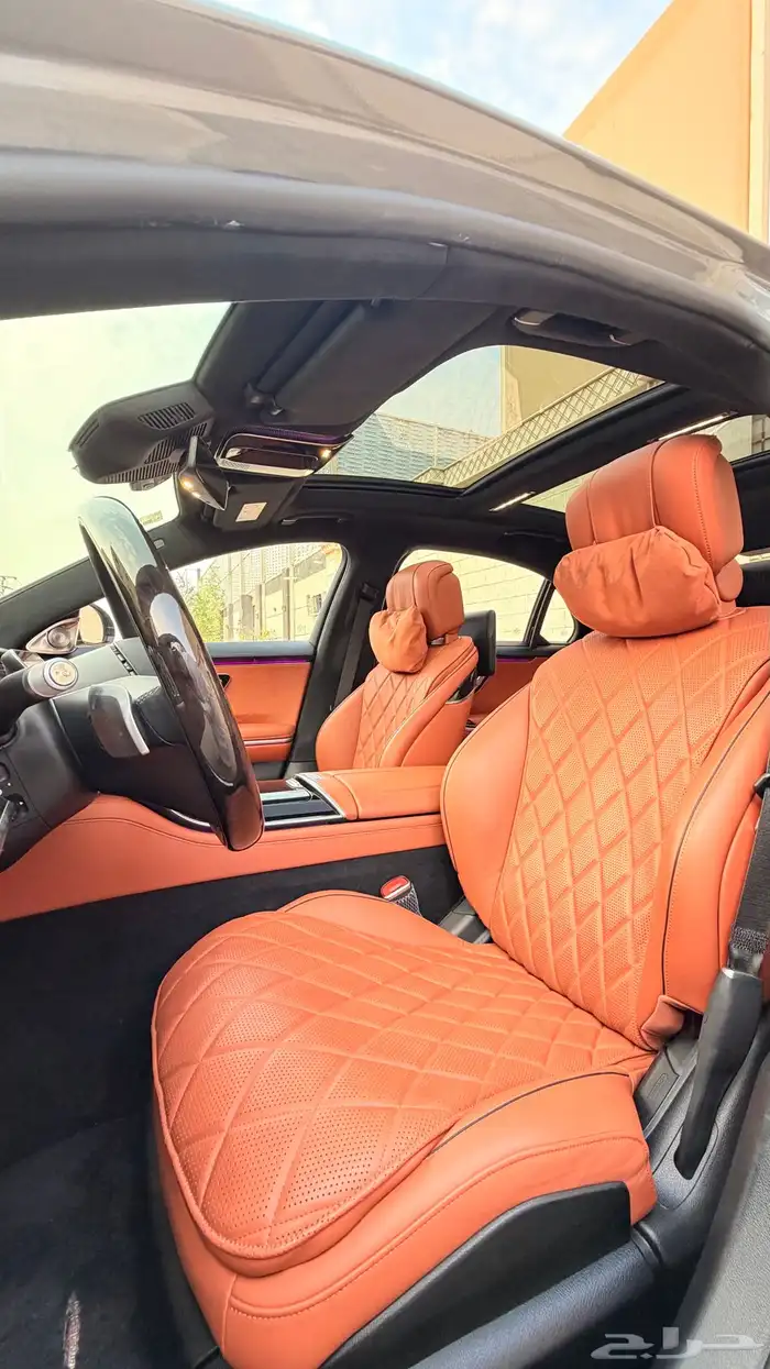 مرسيدس S580L 2021 ( بنزين 8V ) بحالة الوكالة 13