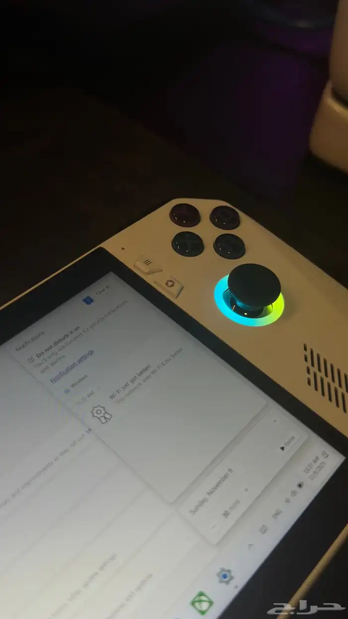 اسوس روق الاي جهاز ألعاب محمول نظيف جدا ضمان ساري 5