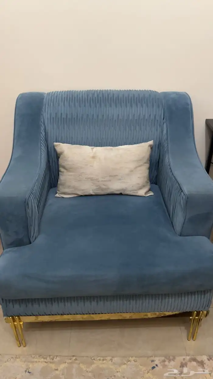 كنب للبيع 5 قطع 3 ثلاثي 2 نفر مع ستاره 1