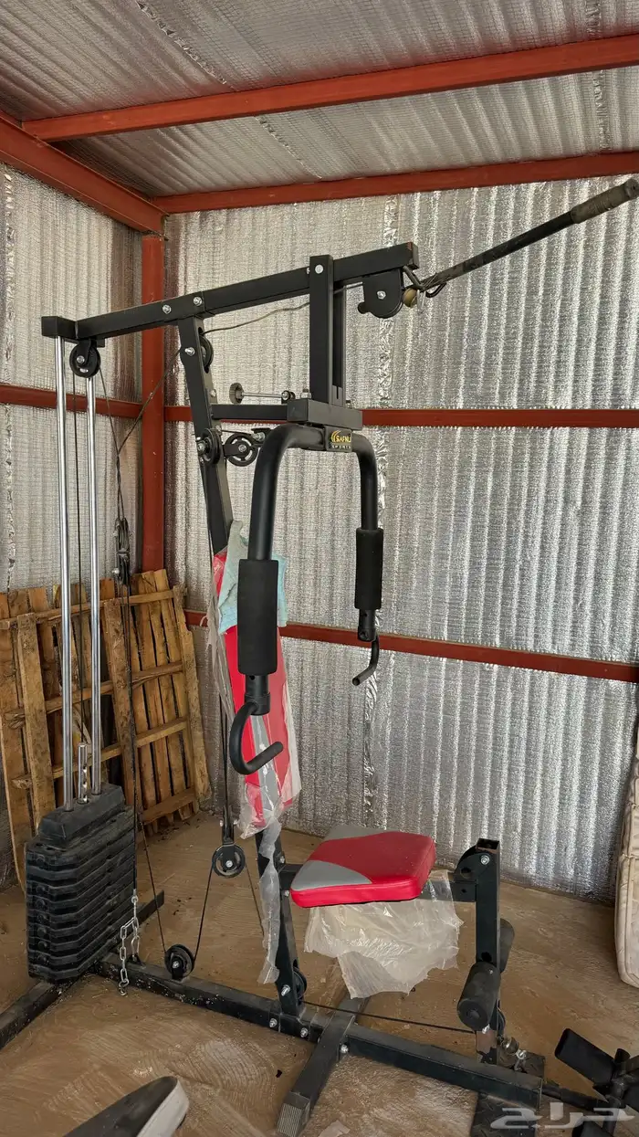 ادوات ودانبل نادي رياضي منزلي متكامل شبه جديده 4