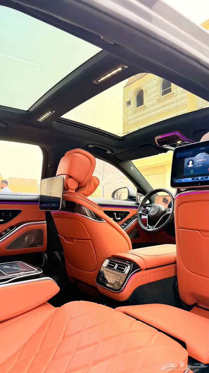 مرسيدس S580L 2021 ( بنزين 8V ) بحالة الوكالة 20