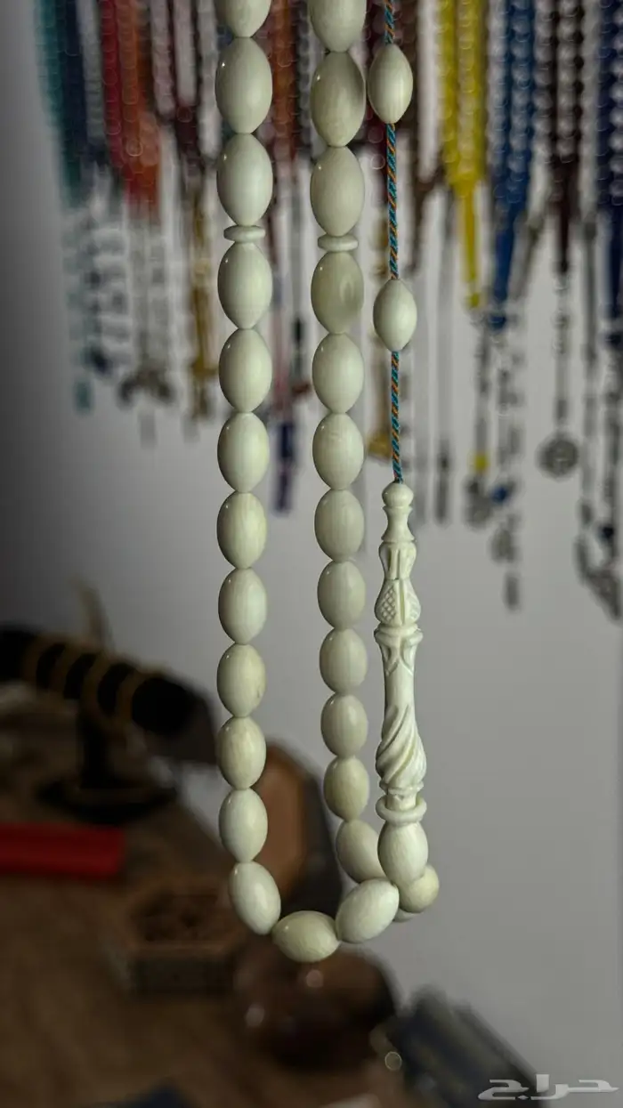 مسباح عاج طبيعي 300 6