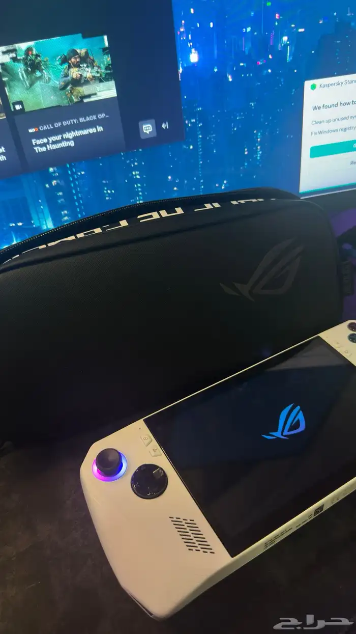 اسوس روق الاي جهاز ألعاب محمول نظيف جدا ضمان ساري 6