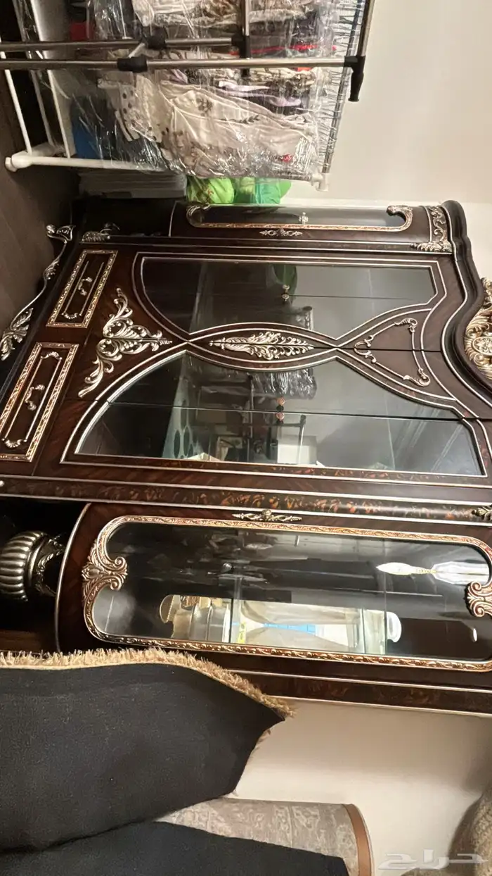 طاولة طعام مع دولاب مواعين طقم للطاوله 7