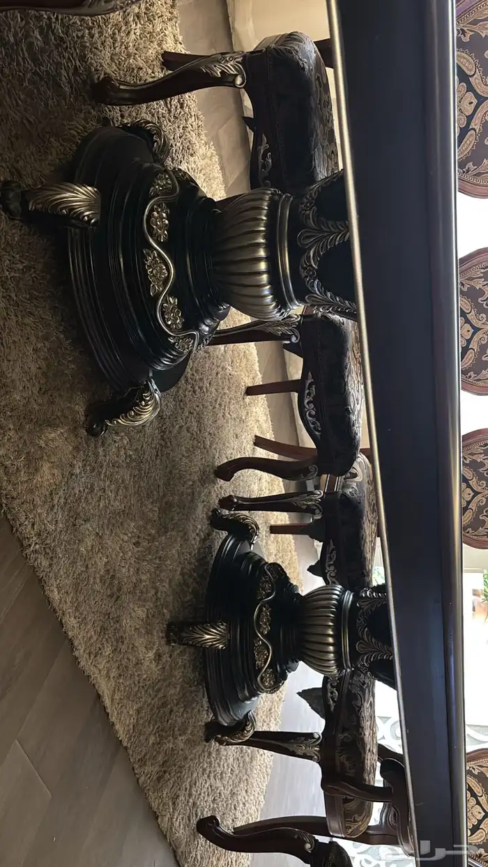 طاولة طعام مع دولاب مواعين طقم للطاوله 3