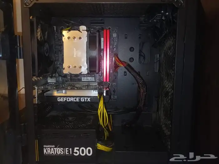 بيسي pc قوي السعر 1600 كرت الشاشة gtx 1650 يشغل جميع الالعاب 1