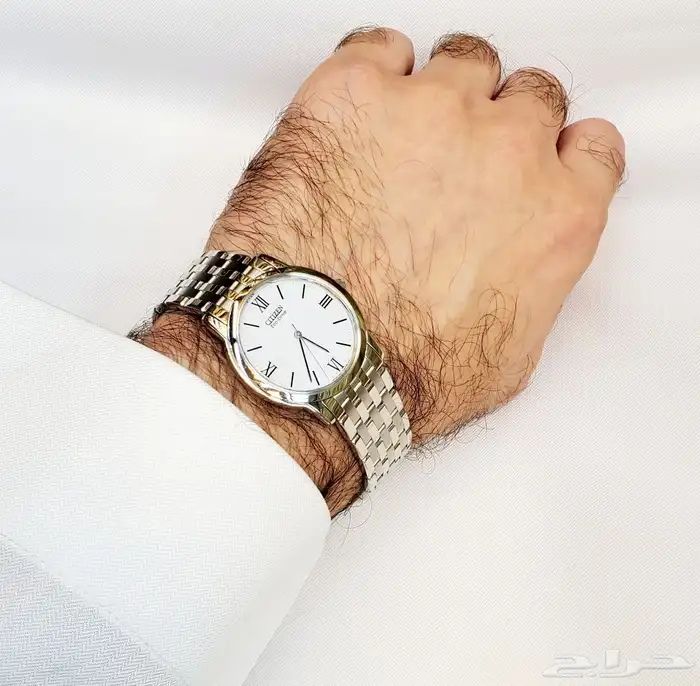 ساعة يابانية رقيقة جداكلاسيكية تشتغل بدون بطارية مستوردة 1