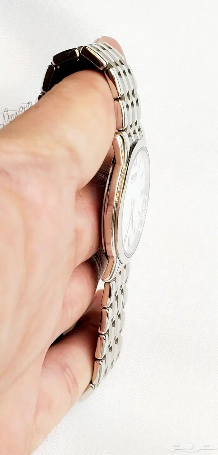 ساعة يابانية رقيقة جداكلاسيكية تشتغل بدون بطارية مستوردة 9