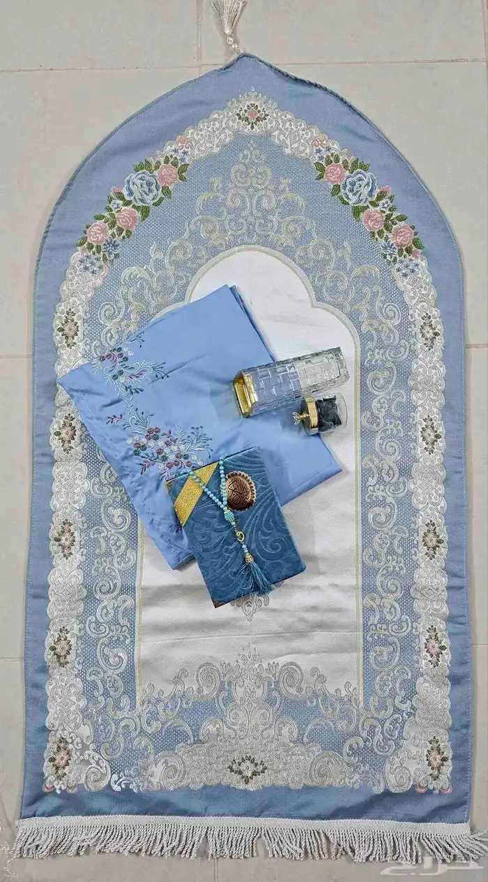 اطقم صلاة شرشف دبل كلوش ومطرز ومكسر 21
