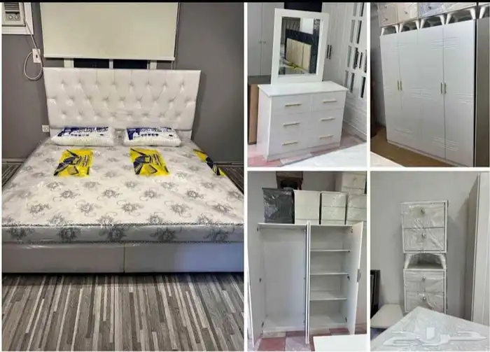 غرفة نوم كاملة متوفرة جديدة تمام ا بأفضل جودة بجميع الألوان 8