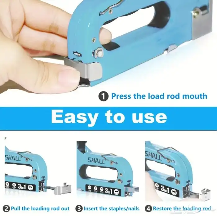 دباسة خشب نوعية ممتازة مع خلاعة و 2000 دبوس 3 أنواع 1