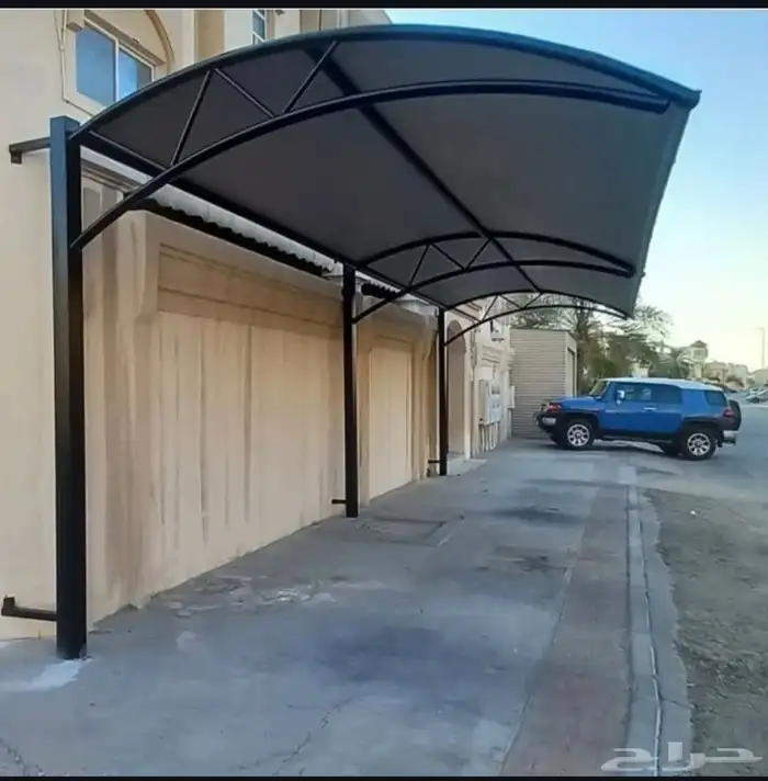مظلات سيارات وسواتر منزليه ومظلات جلسات معا بديل خشب وعشب 4