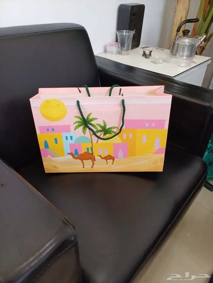 طباعة بكج عبايات أكياس ملصقات كارد شكر لوقو قماش ورق تغليف 7