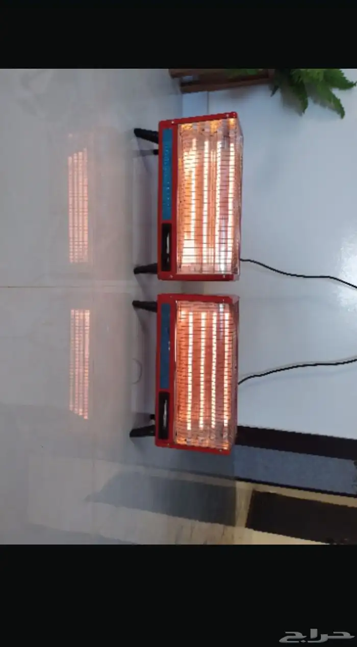 دفايه أربع شمعات واثنين مستوى حرارة 2000 واط نظيفه جدا 2