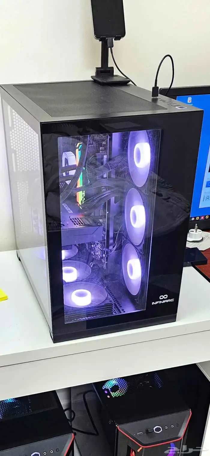 PC CASE- INFINIARC CASING WITH 6RGB FANS CONTROLLER 1