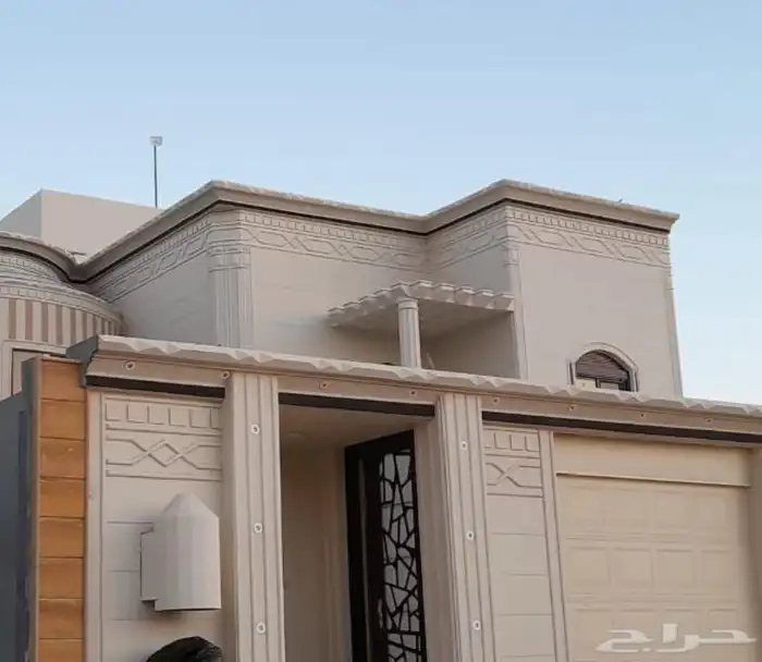 تصميم الحجر الطبيعي لياسه ملونه من اسمنت ابيض وبطحاء الرياض 8