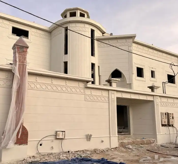 تصميم الحجر الطبيعي لياسه ملونه من اسمنت ابيض وبطحاء الرياض 9