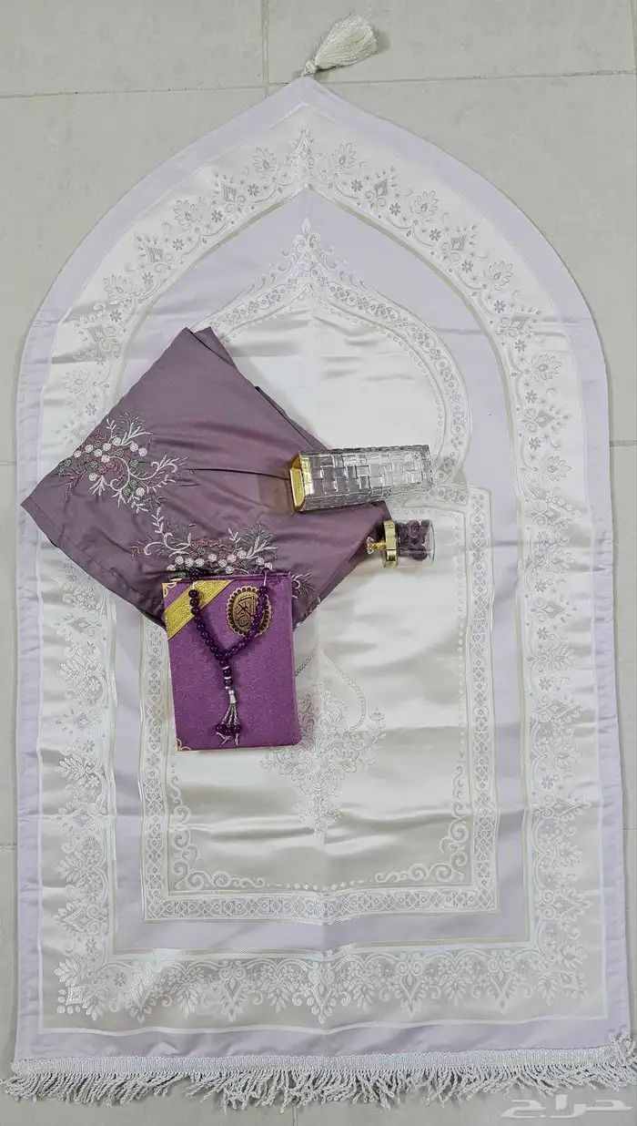 اطقم صلاة شرشف دبل كلوش ومطرز ومكسر 27