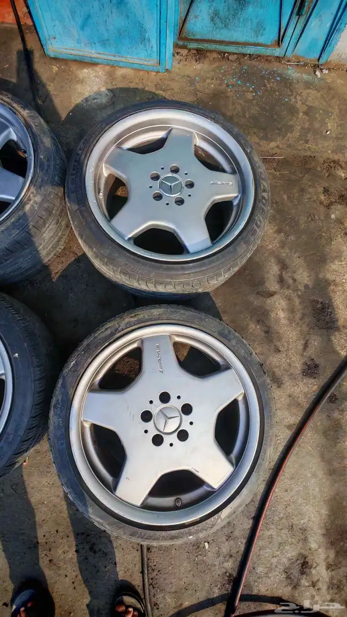 جنوط مرسيدس شبح 500s اصلي وكاله مقاس 18 معا الكفرات 2