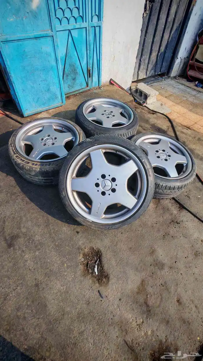 جنوط مرسيدس شبح 500s اصلي وكاله مقاس 18 معا الكفرات 0