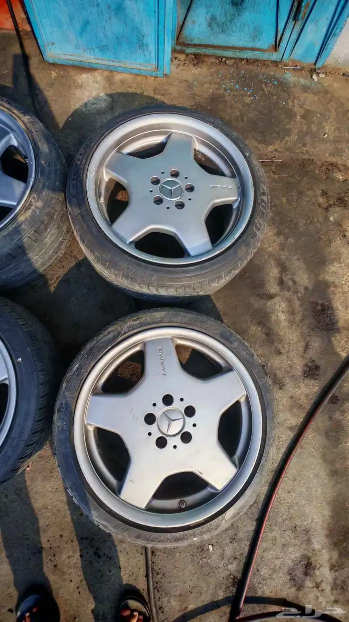 جنوط مرسيدس شبح 500s اصلي وكاله مقاس 18 معا الكفرات 1