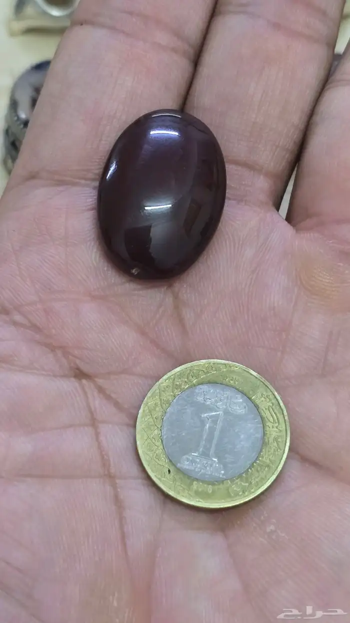 حجرين طبيعية كرزية مجمرة بطن احمر دم فقط ب 130 ريالا 1