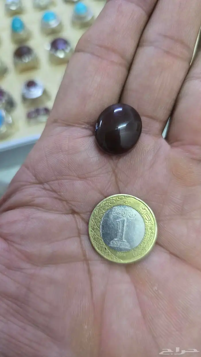 حجرين طبيعية كرزية مجمرة بطن احمر دم فقط ب 130 ريالا 2