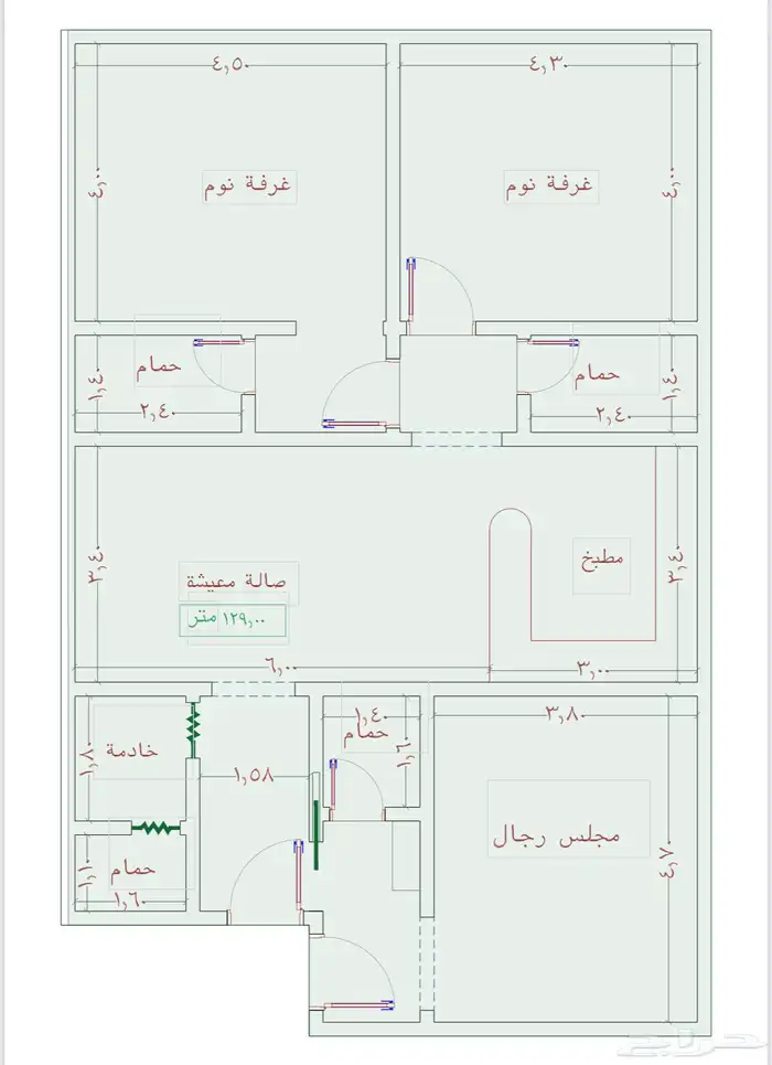 غرفتين تمليك مساحه 109م بسعر 299 الف مخطط بن لادن الدفع كاش 0