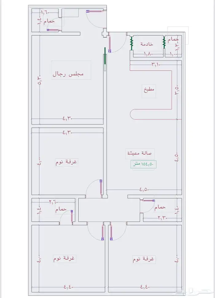 غرفتين تمليك مساحه 109م بسعر 299 الف مخطط بن لادن الدفع كاش 4