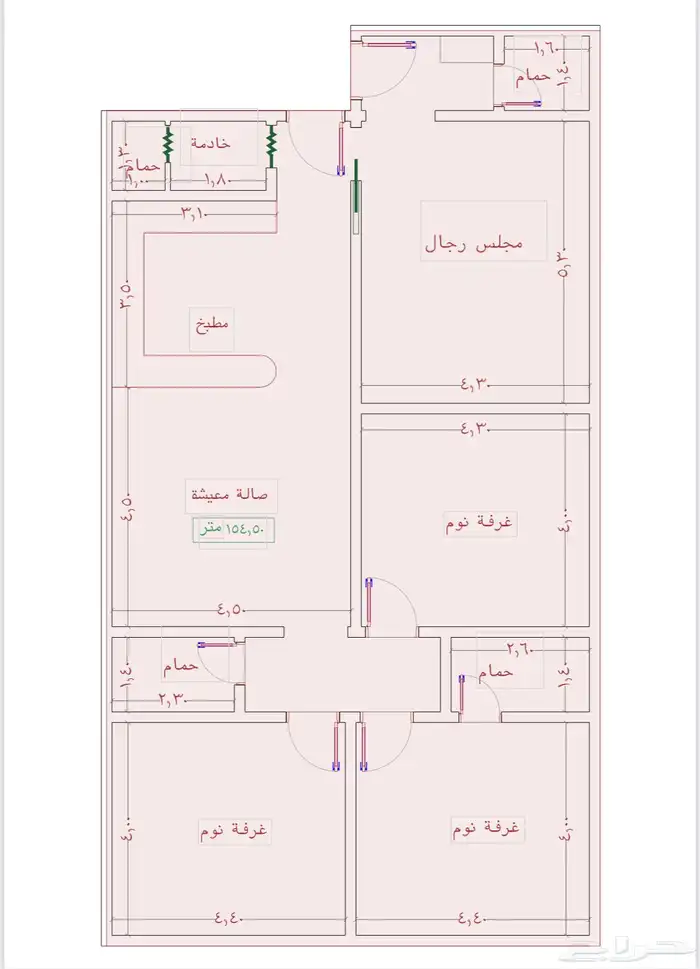 غرفتين تمليك مساحه 109م بسعر 299 الف مخطط بن لادن الدفع كاش 2