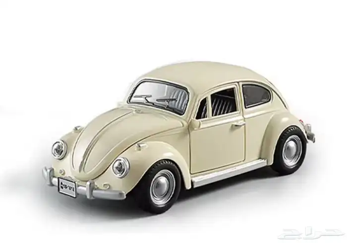 مجس م سيارة فولكس فاجن بيتل 1955   مقياس 1 18 (لون بيج 1
