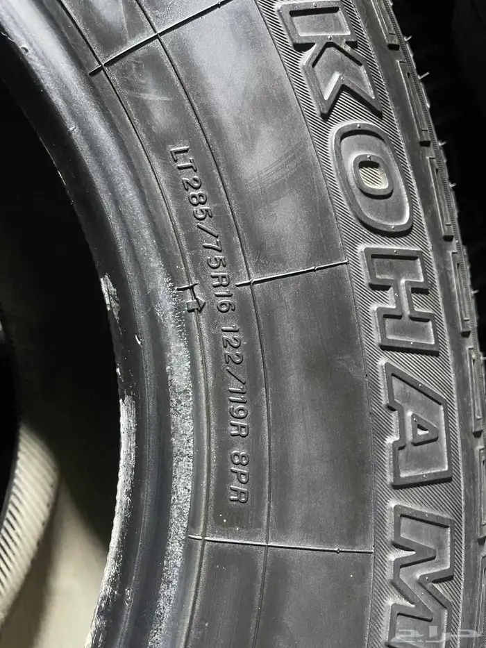 كفرات يوكوهاما مقاس 285 75 16 2