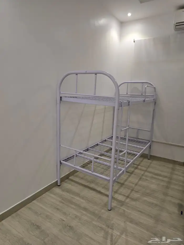 سرير حديد دورين دور واحد مراتب طبي بطانيات و مخده سم جديد 2