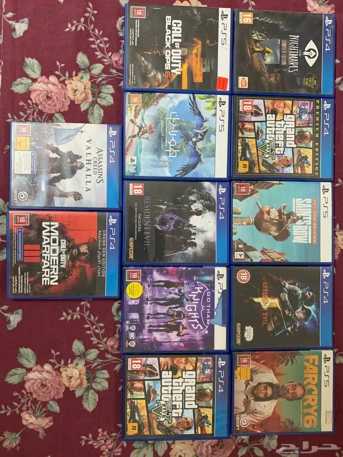 اشرطة سوني 5 و سوني 4 0