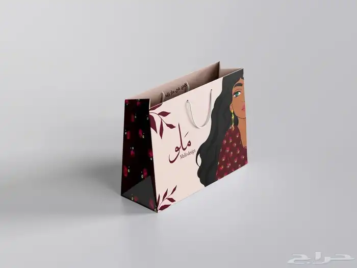 مطبعة طباعة اكياس عبايات بوكسات ستكرات ورق تغليف 6