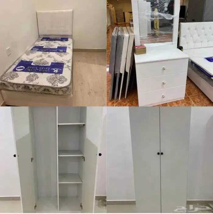 غرفة نوم كاملة متوفرة جديدة تمام ا بأفضل جودة بجميع الألوان 7