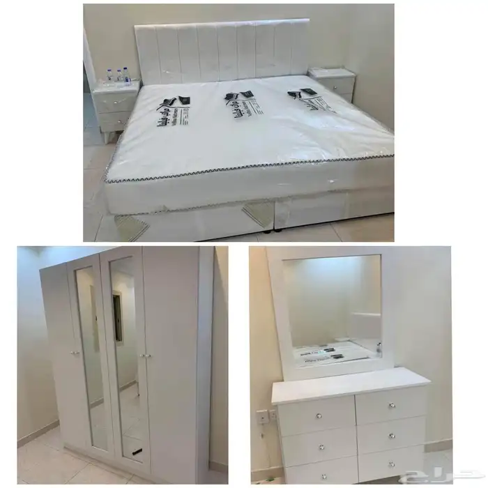غرفة نوم كاملة متوفرة جديدة تمام ا بأفضل جودة بجميع الألوان 4