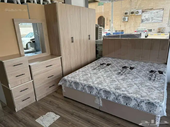 غرفة نوم كاملة متوفرة جديدة تمام ا بأفضل جودة بجميع الألوان 1