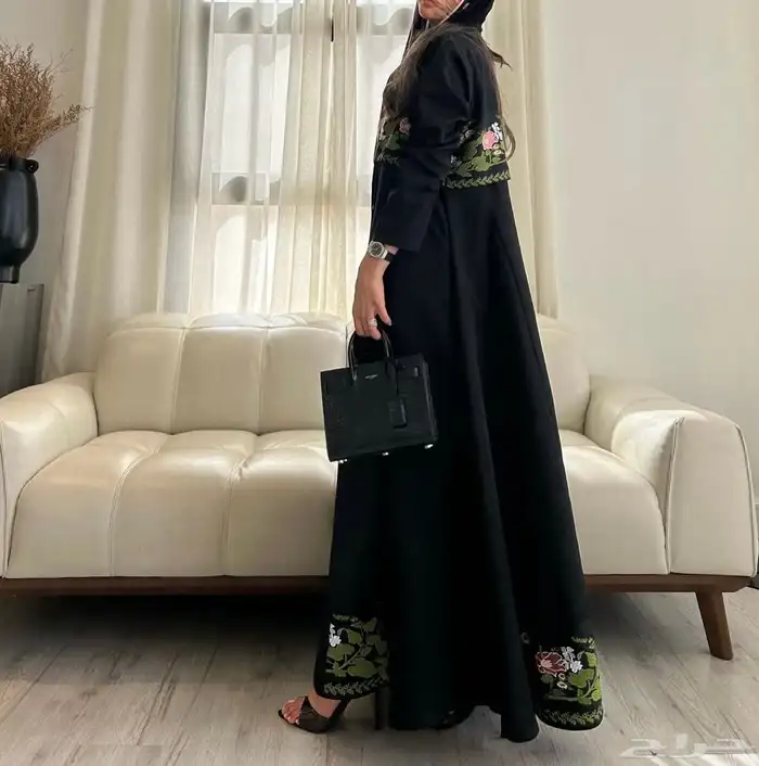 عباية كتان دبل كلوش انيقه مقاس 56 3