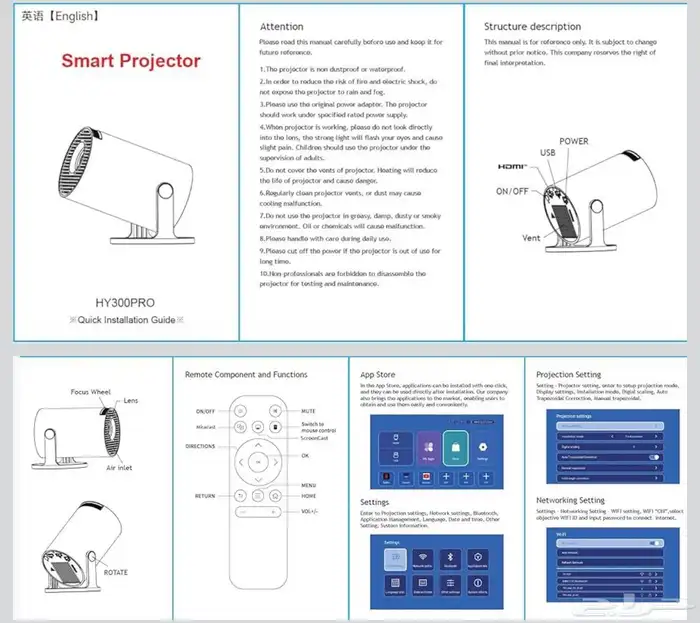 جهاز بروجكتر منزلي 4
