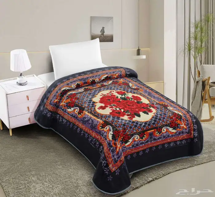 بطانيات ستايل كوري الدب الاصلي مشجر وساده 5