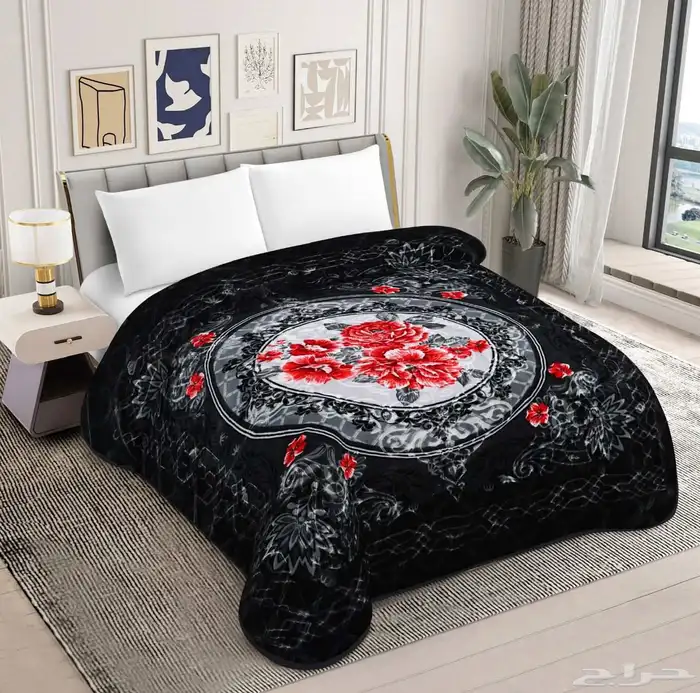 بطانيات ستايل كوري الدب الاصلي مشجر وساده 8