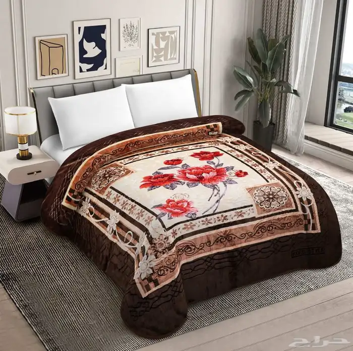 بطانيات ستايل كوري الدب الاصلي مشجر وساده 9